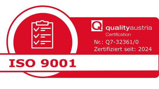 ISO Zertifikat 9001