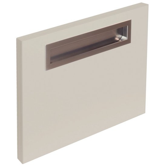 Griffmuschel in edelstahlfarbig