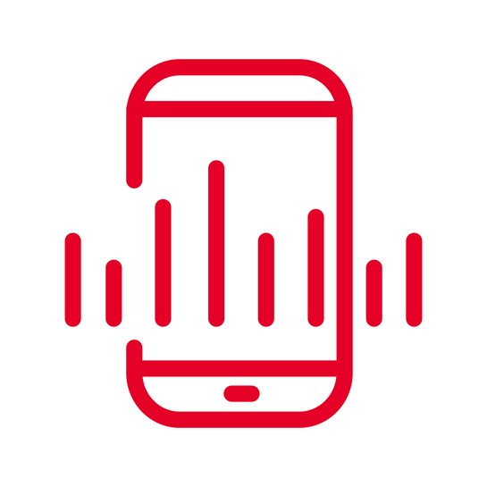 ewe Schauraum Telefonkontakt Icon das ein Smartphone abbildet