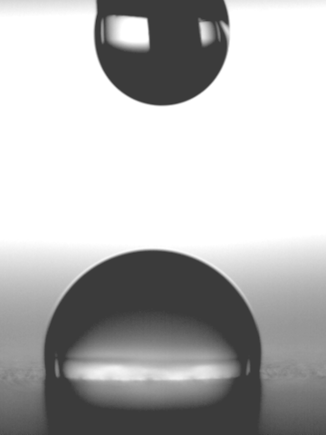 Kontaktwinkeltest: ewe nanoo® 94,7°