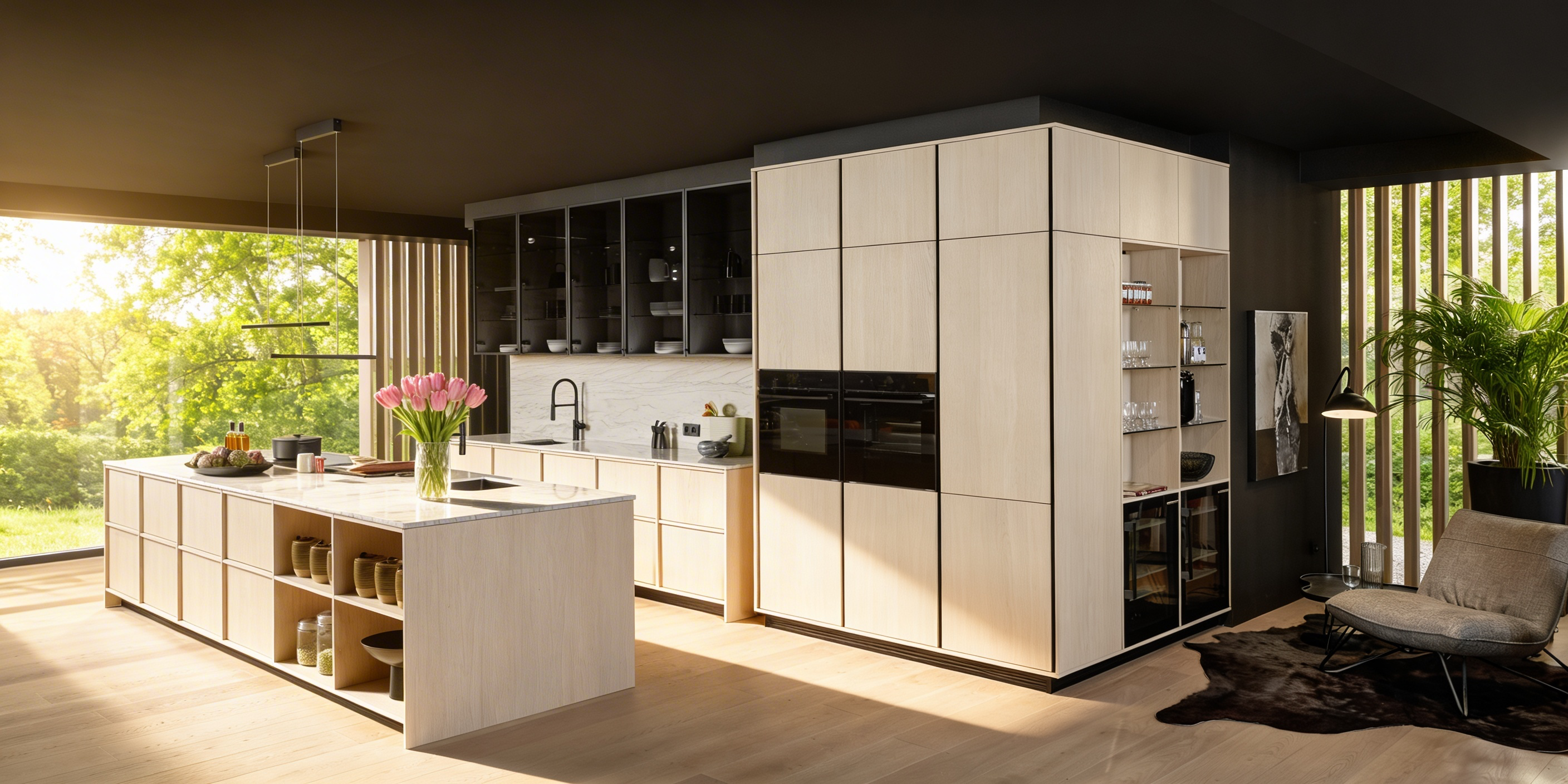 ewe Nordic in eiche weiß | Frühlingsambiente ewe Nordic in eiche weiß | Frühlingsambiente